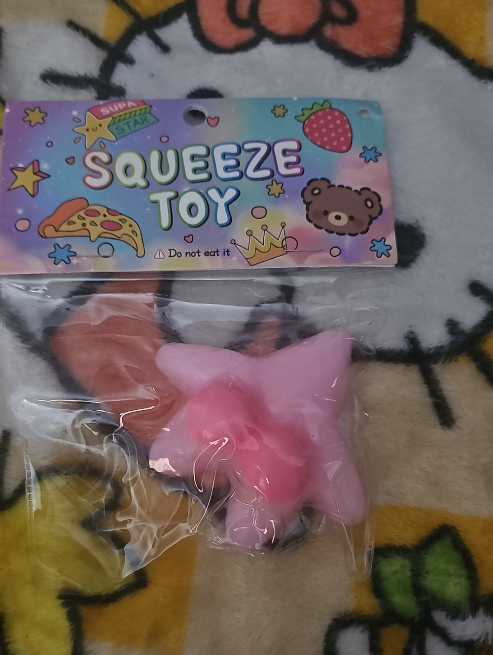 Pink Star Squeeze Toy - Kids Sensory Squishy